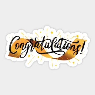 Congratulations Sticker